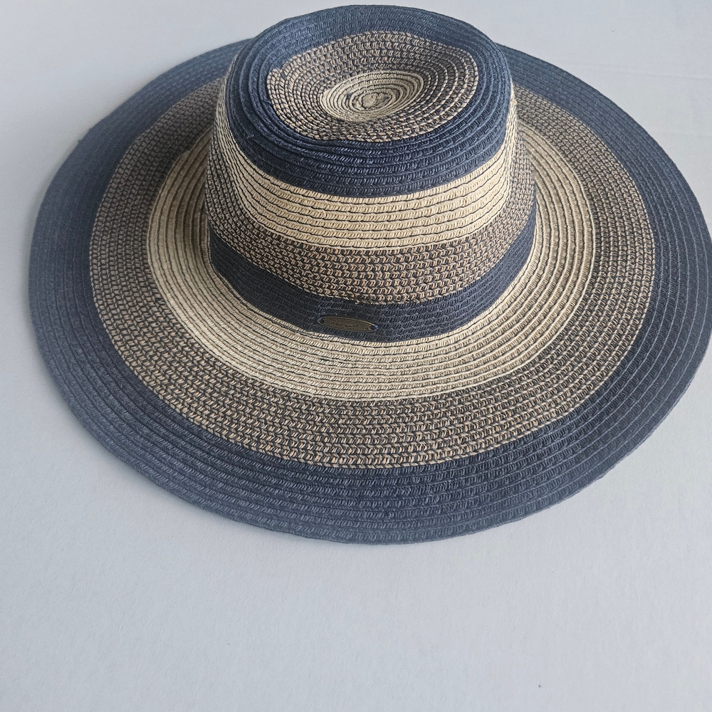 Panama Jack Navy and Beige Sun Hat